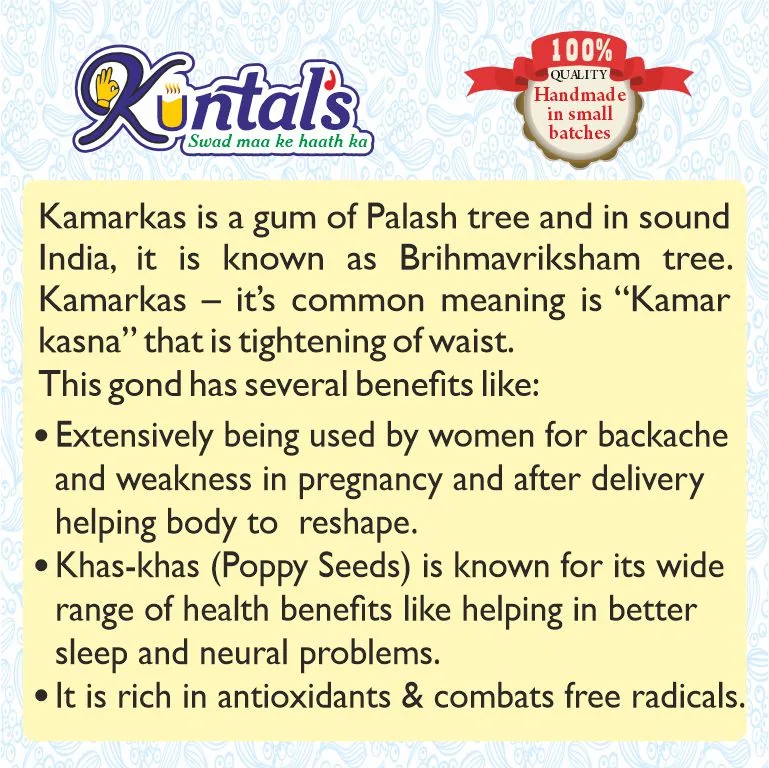 Kamar-kas ke Laddu (Palash Gum) -Gift Pack 1Kg - Image 5