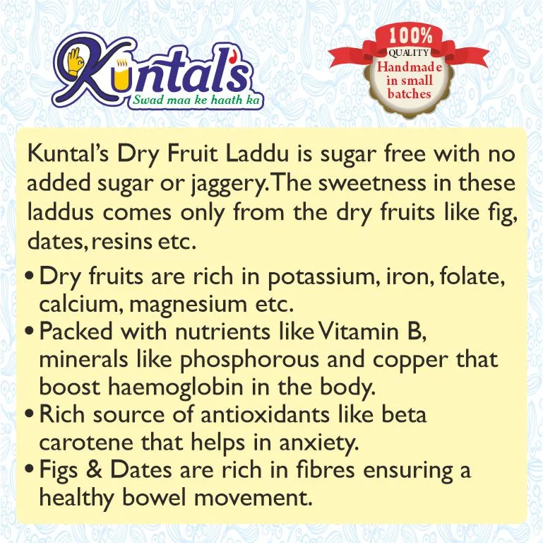 Dry Fruit Laddu Sugar Free 500gm - Image 4